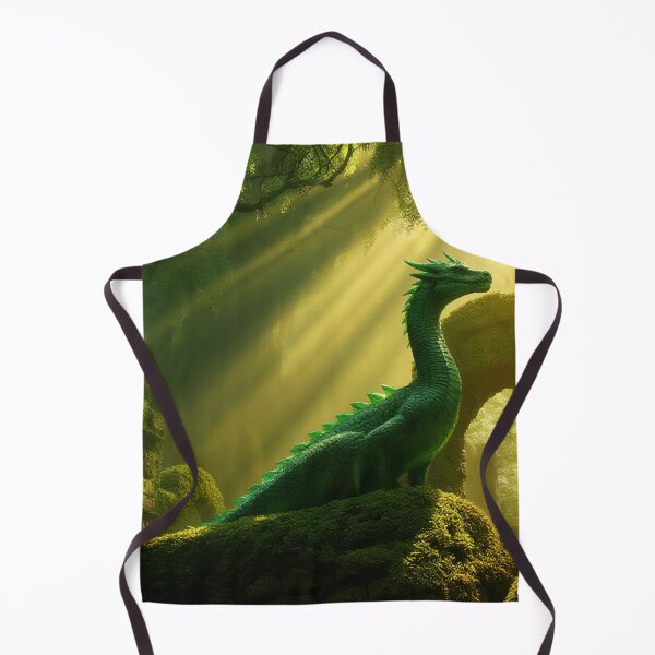 Item preview, Green Forest Dragon Among Ancient Ruins designed and sold by StudioForge.
