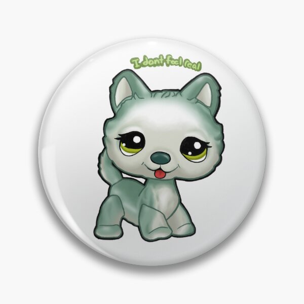 Item preview, Lps inspired I don’t feel real husky toy sticker designed and sold by AbsurdSketch.