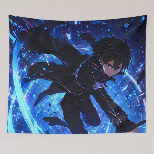 Item preview, Kirito Sword Art Online Digital Blue Dimension designed and sold by Dashsopaner.