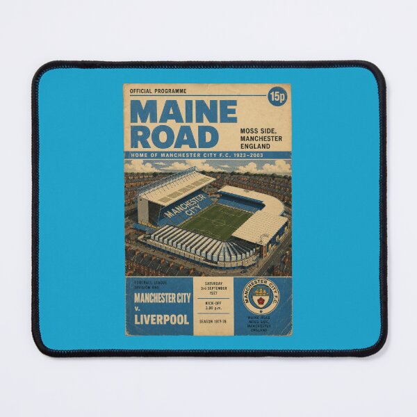 Item preview, Maine Road Stadium Vintage Matchday Programme Art - Manchester City F.C. designed and sold by Apex & Anthem .
