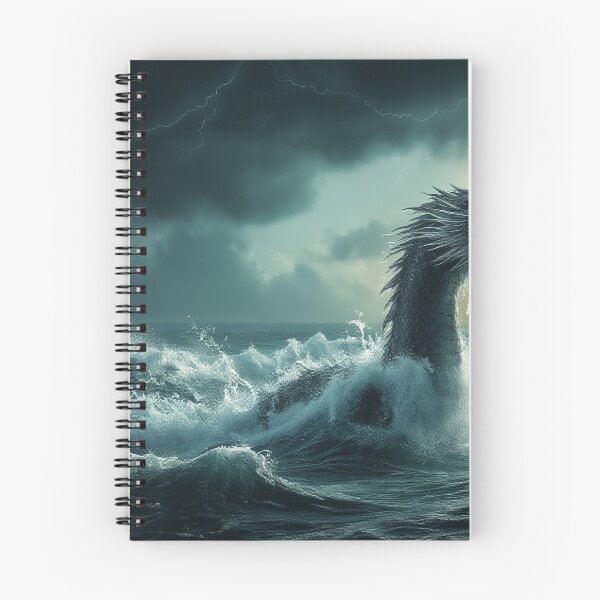 Item preview, Serpentine Sea Dragon Rising from Stormy Waves designed and sold by StudioForge.