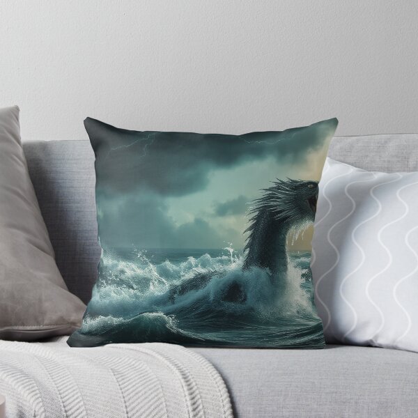 Item preview, Serpentine Sea Dragon Rising from Stormy Waves designed and sold by StudioForge.