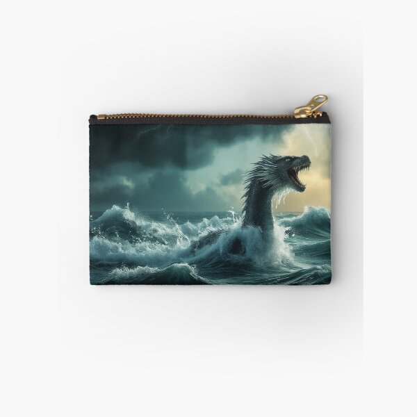 Item preview, Serpentine Sea Dragon Rising from Stormy Waves designed and sold by StudioForge.