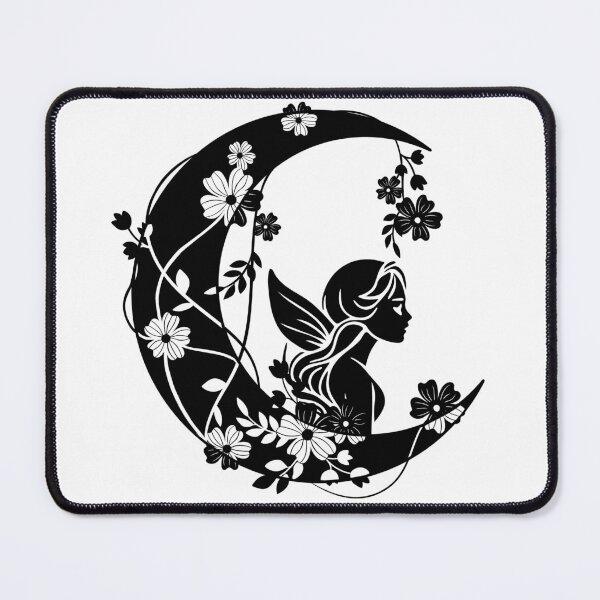Item preview, Floral Fairy Moon Silhouette designed and sold by StingReyDesigns.