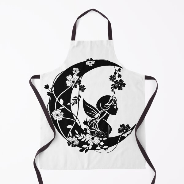 Artikelvorschau, Blumenfee-Mond-Silhouette entworfen und verkauft von StingReyDesigns.