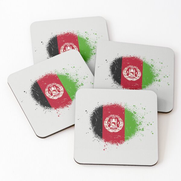 Item preview, Afghanistan Flag Spray Paint Splatter Style designed and sold by DelfDesign.