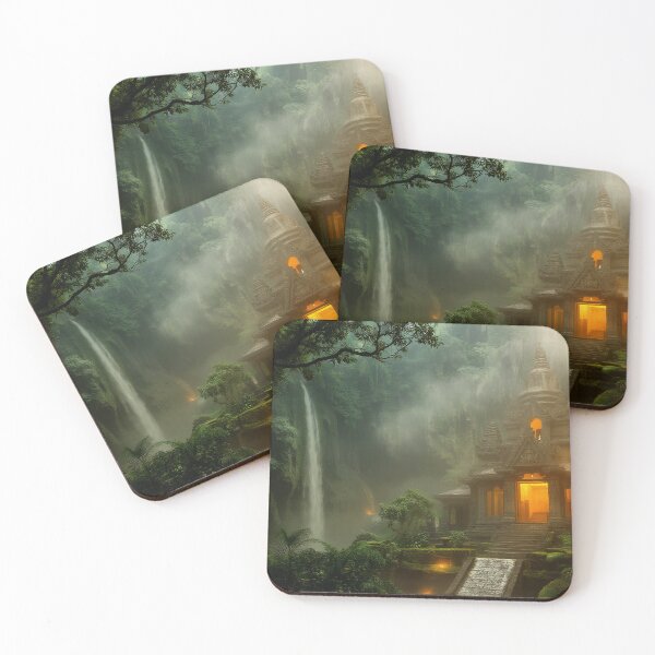 Item preview, Hidden Waterfall Temple in Lush Jungle designed and sold by StudioForge.