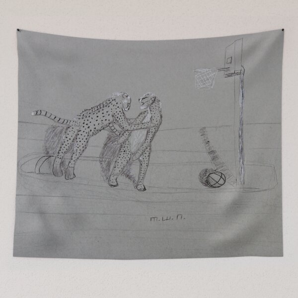 Item preview, Basketball Cat Fight designed and sold by CreativeMatthew.