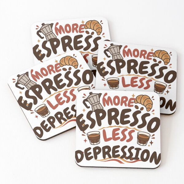 Item preview, More Espresso Less Depression designed and sold by MattariShop.