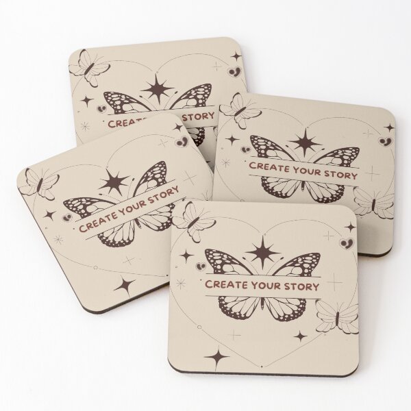 Item preview, Create Your Story Butterfly Heart | Inspirational Butterfly Quote Design designed and sold by OlgaLuna_design.