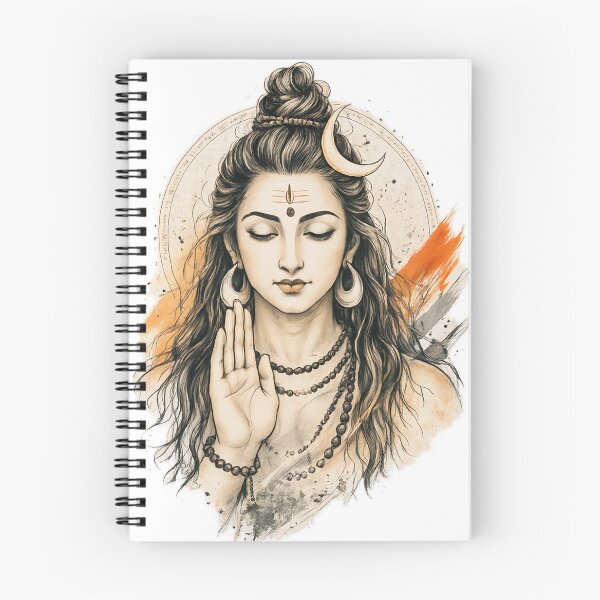 Item preview, Lord Shiva Watercolor Meditation Art designed and sold by Studio Ananda.