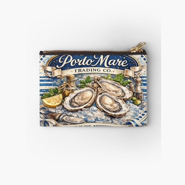 Item preview, Porto Mare Premium Oysters Vintage Mediterranean Illustration designed and sold by NinaVibeStudio.