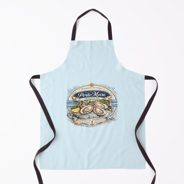 Item preview, Porto Mare Premium Oysters Vintage Mediterranean Illustration designed and sold by NinaVibeStudio.