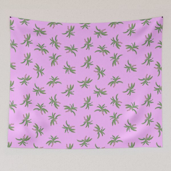 Item preview, Texas Drummond Phlox Garden Pink Watercolor Foliage Toss Pattern designed and sold by CaroStudioTX.