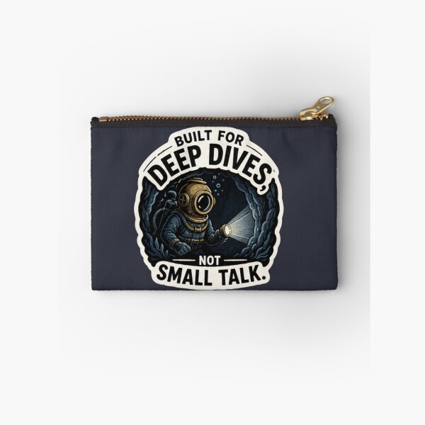 Item preview, Built for Deep Dives Not Small Talk - Diver designed and sold by amyness.