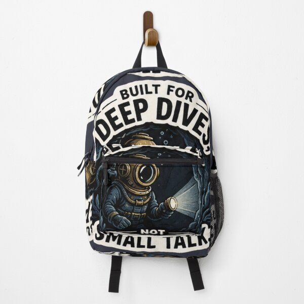 Item preview, Built for Deep Dives Not Small Talk - Diver designed and sold by amyness.