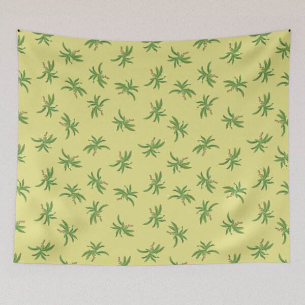Item preview, Texas Drummond Phlox Garden Yellow Watercolor Foliage Toss Pattern designed and sold by CaroStudioTX.