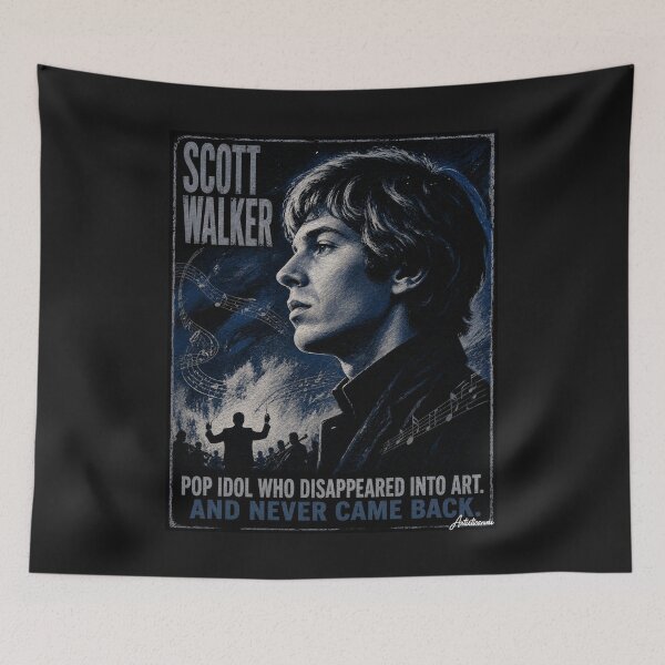 Item preview, The Idol Who Vanished Into Art: Scott Walker Cinematic Portrait designed and sold by Artisticanvas.