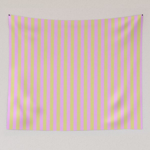 Item preview, Texas Drummond Phlox Garden Pink Watercolor Cabana Stripe Pattern designed and sold by CaroStudioTX.