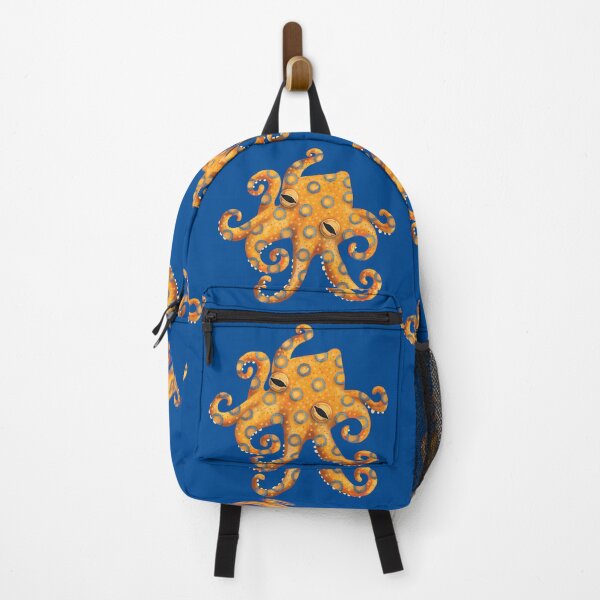 Item preview, Whimsical Blue ringed Octopus with Clownfish and Crabs designed and sold by Karin Taylor.