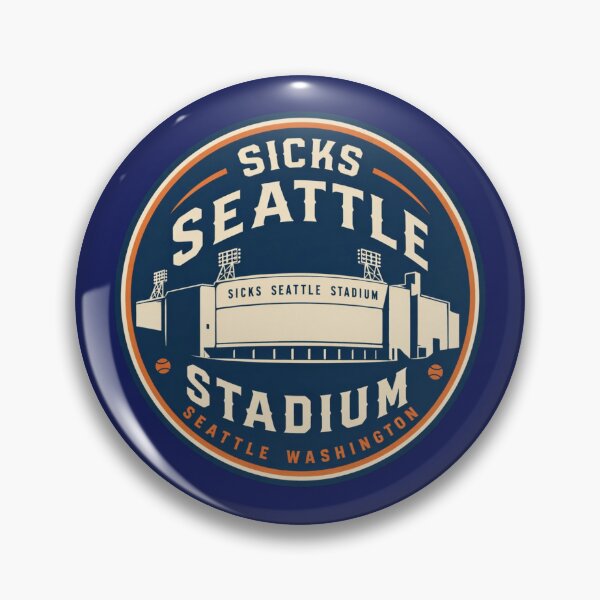 Item preview, Sicks' Seattle Stadium Vintage Baseball Badge designed and sold by Apex & Anthem .
