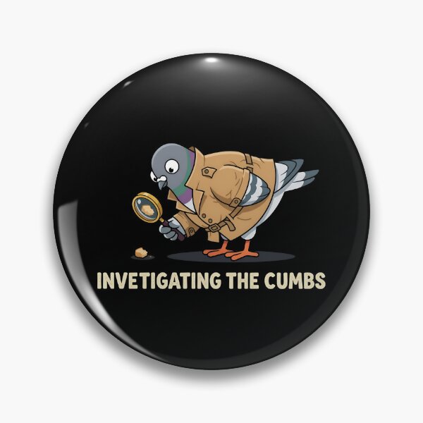 Item preview, Investigating The Crumbs Detective Pigeon designed and sold by Zazz Lee.