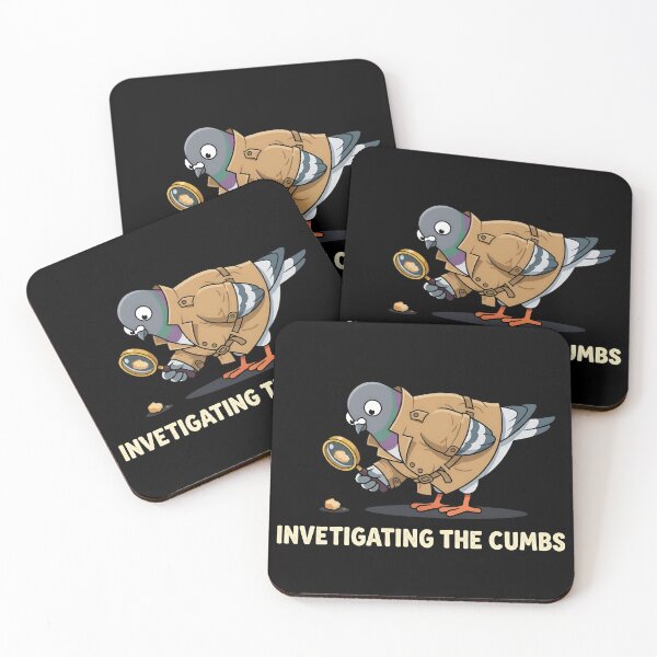 Item preview, Investigating The Crumbs Detective Pigeon designed and sold by Zazz Lee.