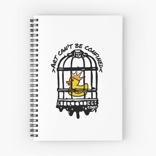 Item preview, Art Can't Be Confined — Rubber Duck Graffiti Cage designed and sold by ENDTOENDSTORE.