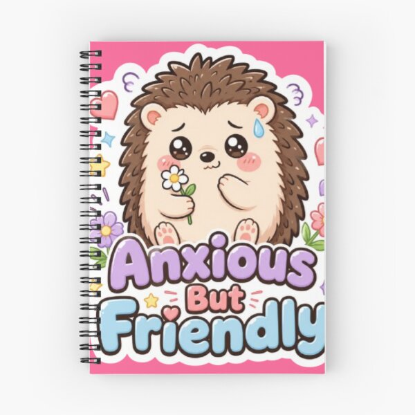 Item preview, Anxious but friendly hedgehog designed and sold by amyness.