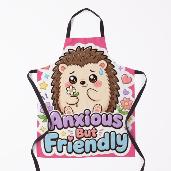 Item preview, Anxious but friendly hedgehog designed and sold by amyness.
