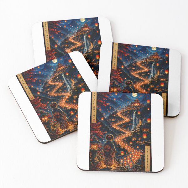 Item preview, Title: The River of a Thousand Lanterns | Japanese Ukiyo-e Art designed and sold by Substance_life.