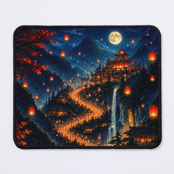 Item preview, Title: The River of a Thousand Lanterns | Japanese Ukiyo-e Art designed and sold by Substance_life.