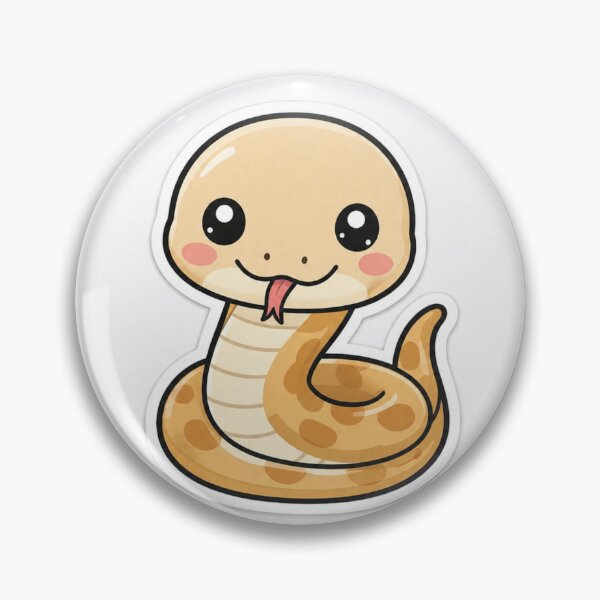 Item preview, Cute Kawaii Yellow Sand Boa Snake Sticker | Anime Style Chibi Reptile Art | Gift for Reptile Lovers designed and sold by Chipkooo.