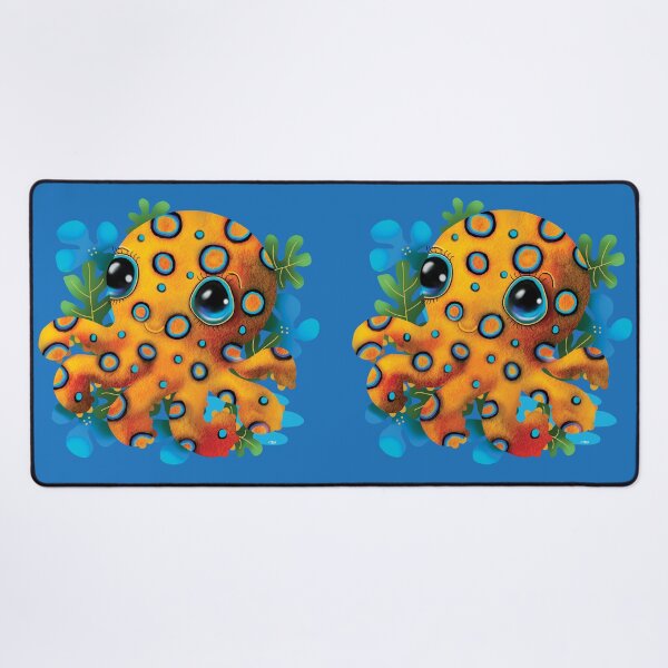Item preview, Cute Kawaii Blue Ringed Octopus designed and sold by Karin Taylor.