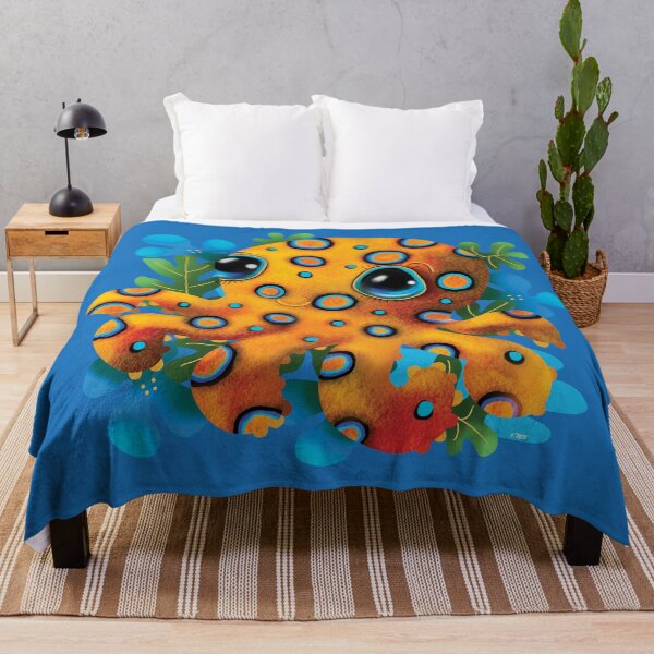 Item preview, Cute Kawaii Blue Ringed Octopus designed and sold by Karin Taylor.