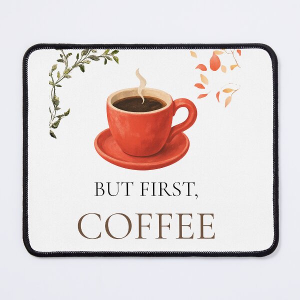 Item preview, But First Coffee Minimalist Typography Design designed and sold by DansStoreD23.