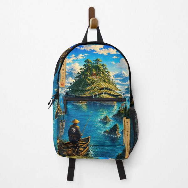 Item preview, Title: The Island of the Ancestral Turtle | Japanese Ukiyo-e Art - Japanese Culture designed and sold by Substance_life.