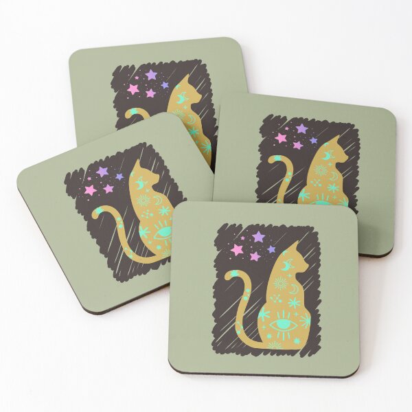 Item preview, Cosmic Mystic Cat – Celestial Intuition & Moon Magic designed and sold by OlgaLuna_Designs.
