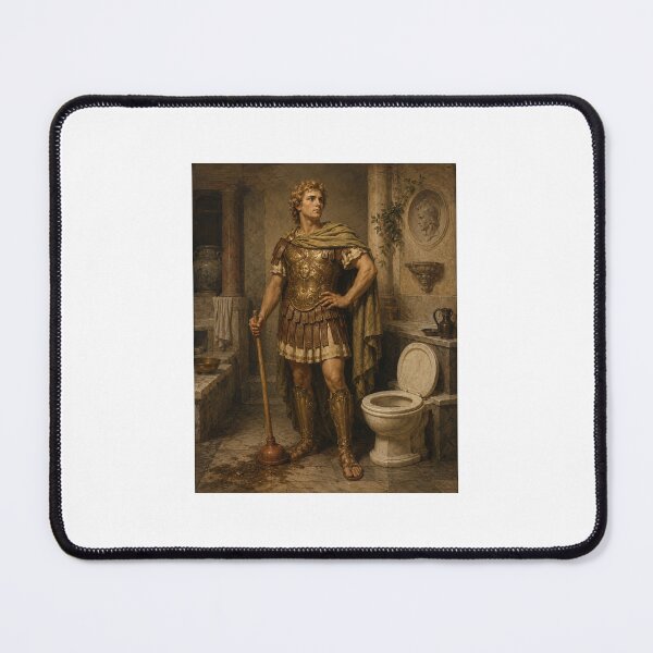 Item preview, Funny Bathroom Wall Art, Alexander Conquer the Clog Poster, Vintage Restroom Decor designed and sold by shopcanva.