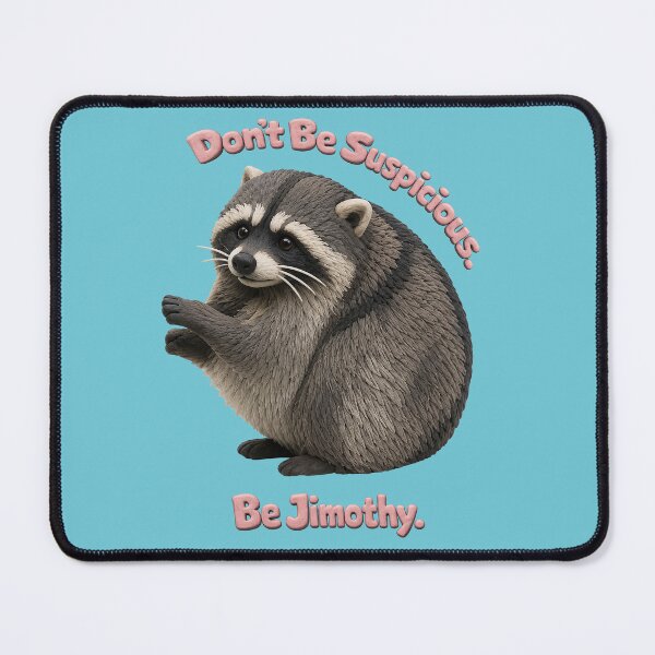 Item preview, Don't Be Suspicious Be Jimothy Funny Raccoon | Viral Meme designed and sold by merchxwear.