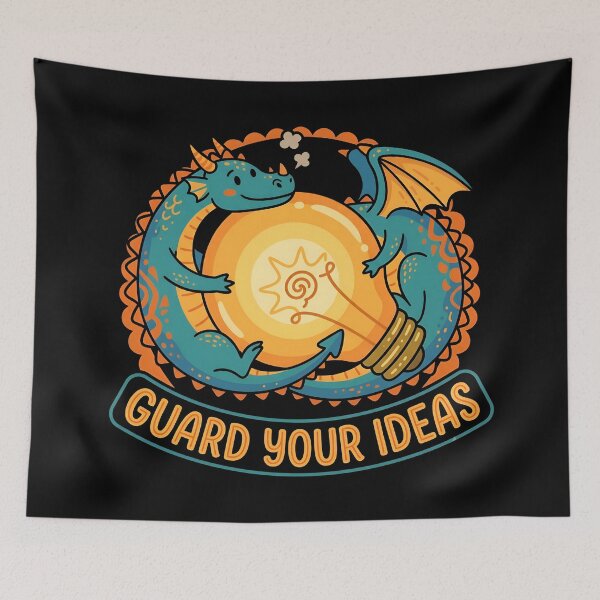 Item preview, Guard Your Ideas Dragon designed and sold by Zazz Lee.