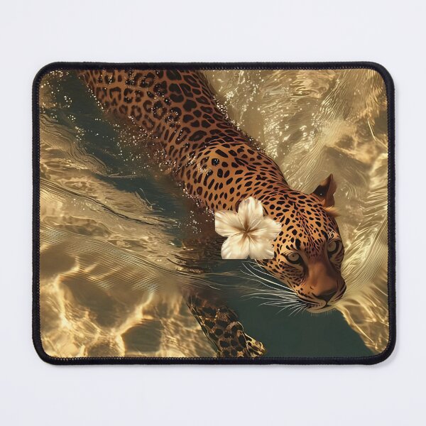 Item preview, Golden Leopard in Crystal Waters designed and sold by شهد القرني.