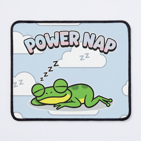 Item preview, Power Nap Sleeping Frog Cartoon designed and sold by Taridesign.