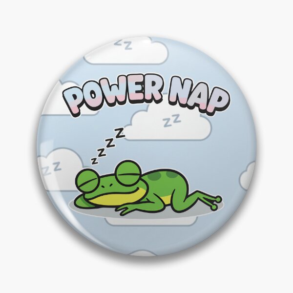 Item preview, Power Nap Sleeping Frog Cartoon designed and sold by Taridesign.