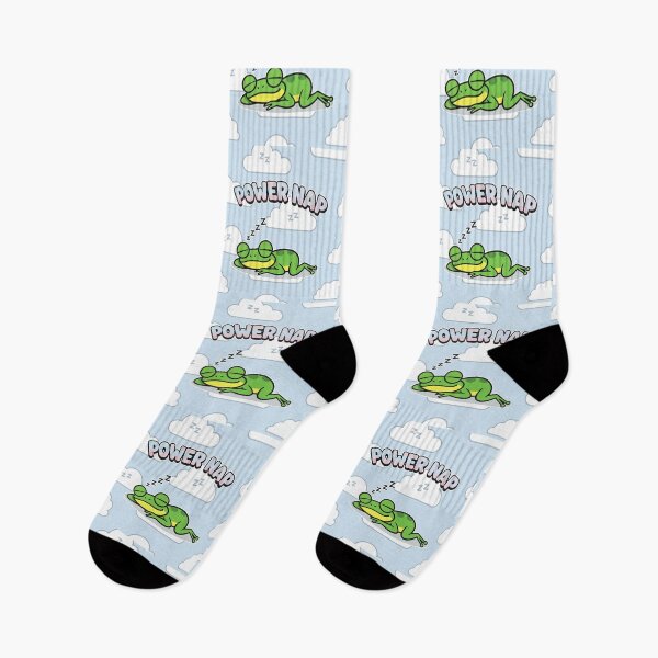 Item preview, Power Nap Sleeping Frog Cartoon designed and sold by Taridesign.