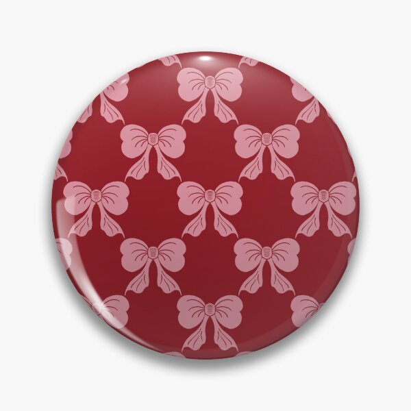 Item preview, Medium Pink Coquette Bows Burgundy Red Preppy Ribbon Pattern designed and sold by DColourMuse.