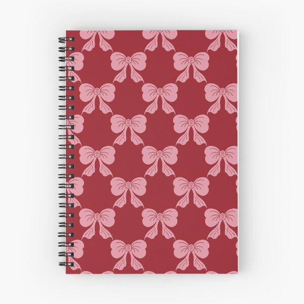 Item preview, Medium Pink Coquette Bows Burgundy Red Preppy Ribbon Pattern designed and sold by DColourMuse.