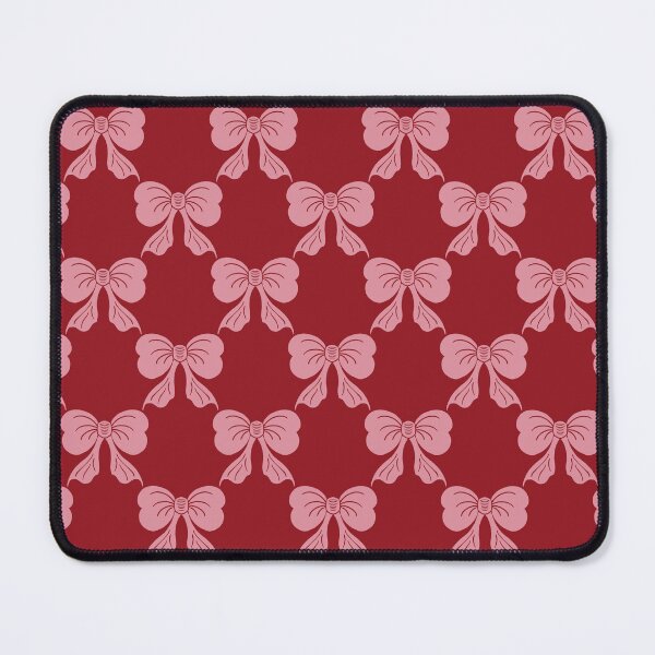 Item preview, Medium Pink Coquette Bows Burgundy Red Preppy Ribbon Pattern designed and sold by DColourMuse.