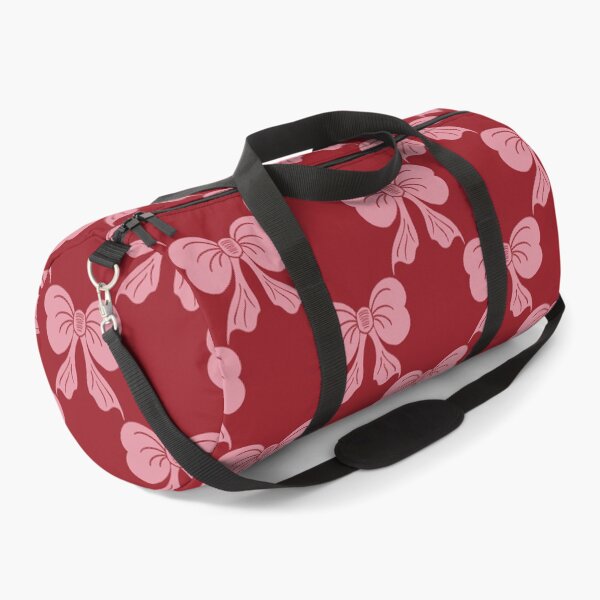 Item preview, Medium Pink Coquette Bows Burgundy Red Preppy Ribbon Pattern designed and sold by DColourMuse.