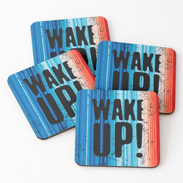 Item preview, Climate Change Stripes - Wake Up! designed and sold by Frank J. Art.